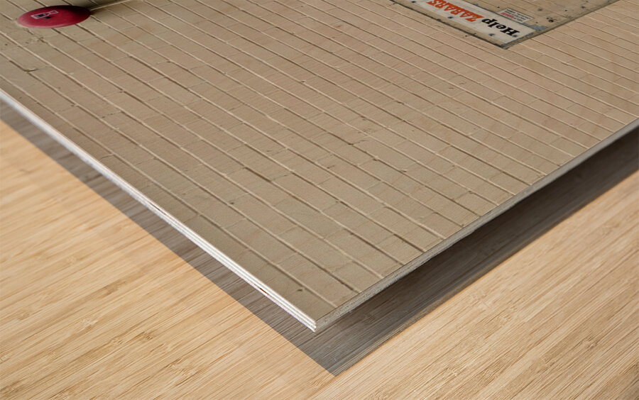 Banksy on Broadway Boy Hammering Hydrant Wood print