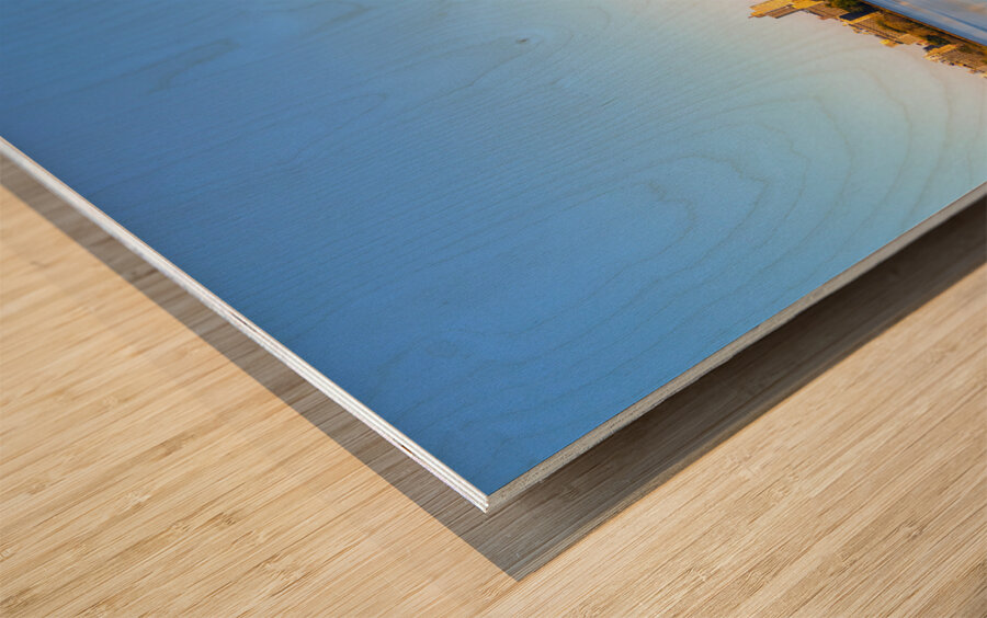 Blue Silence – Manhattan Panorama Wood print