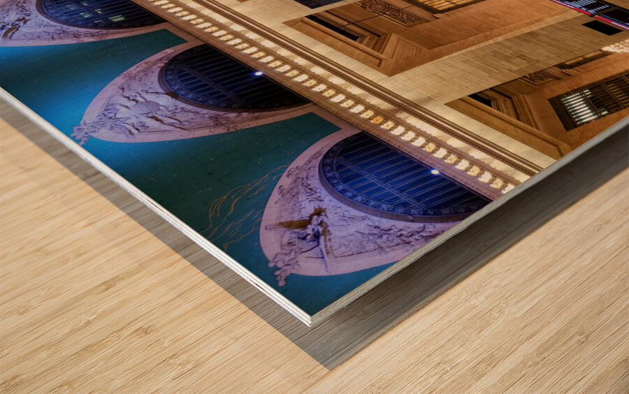 Gathering at Grand Central Station Wood print