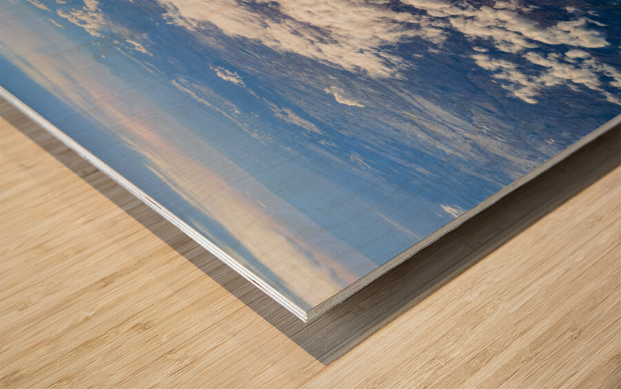 Rocky Skies Wood print