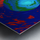 worlds collide Metal print