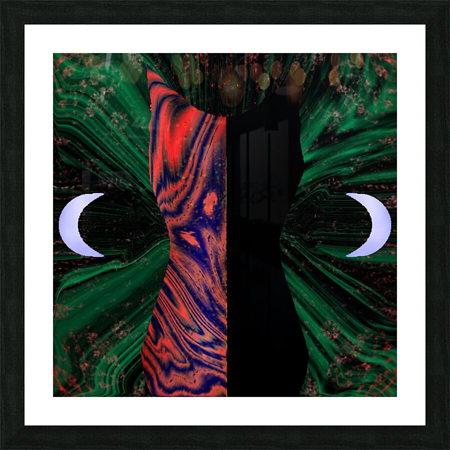 spirit humming cat Picture Frame print