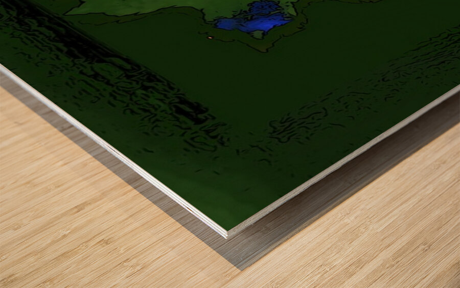 beating hope within the land Wood print