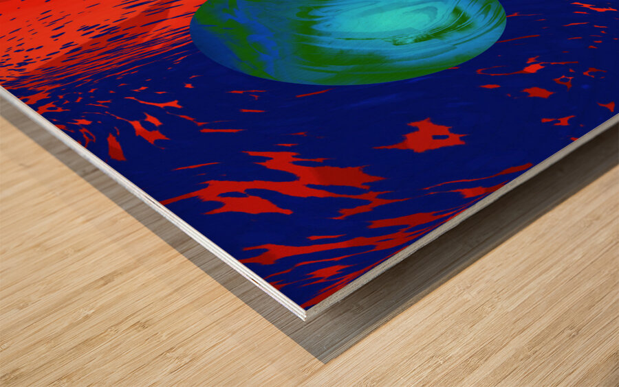 worlds collide Wood print