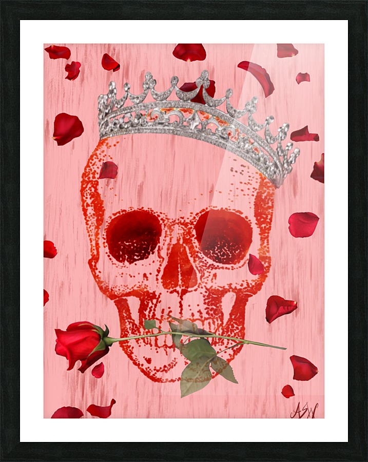 Charming Skull Picture Frame print