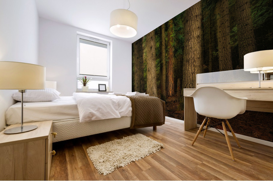 Forest at the Confluence Mural print
