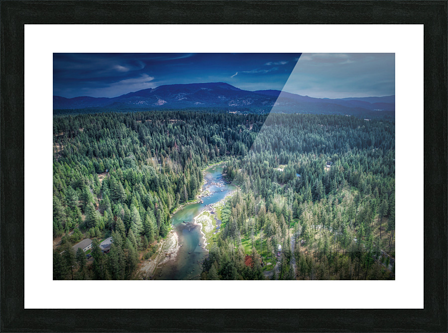 Summer Over the River Picture Frame print