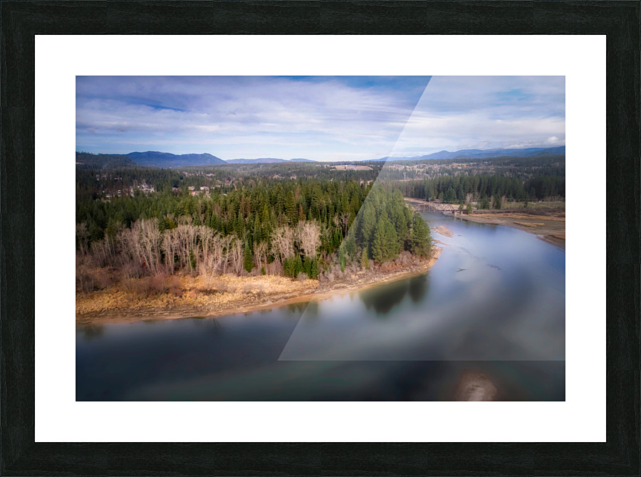 River Confluence Picture Frame print