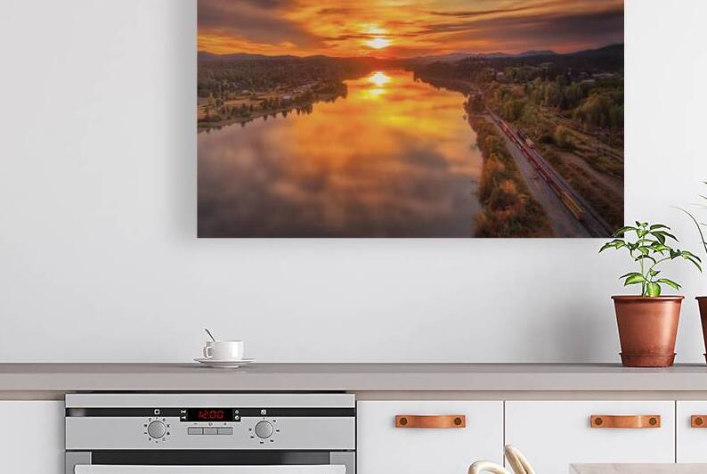 River Sunset by Dan Eskelson