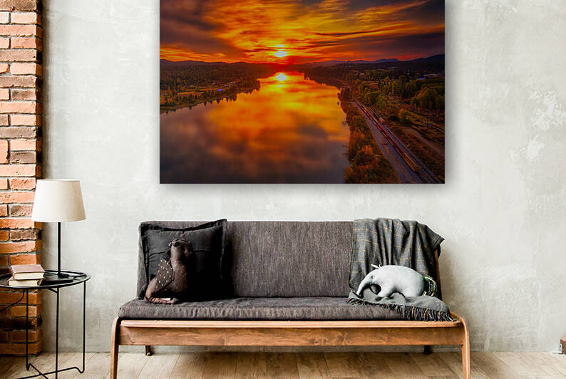 Pend Oreille River Sunset by Dan Eskelson