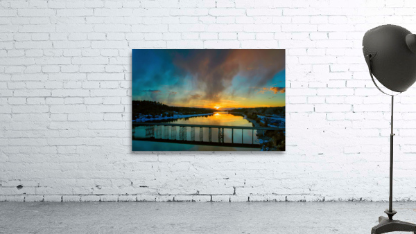 Sunset Over the River 2 Wall Preview