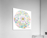 Mandala flowers Acrylic Print