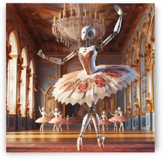 Porcelain humanoid dancer by navickas