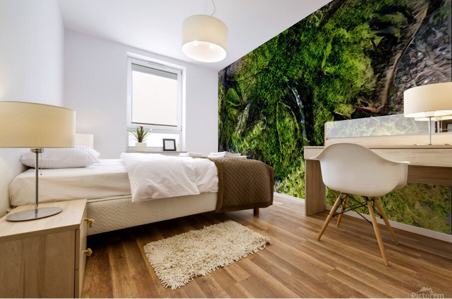 Mossy butterfly Mural print