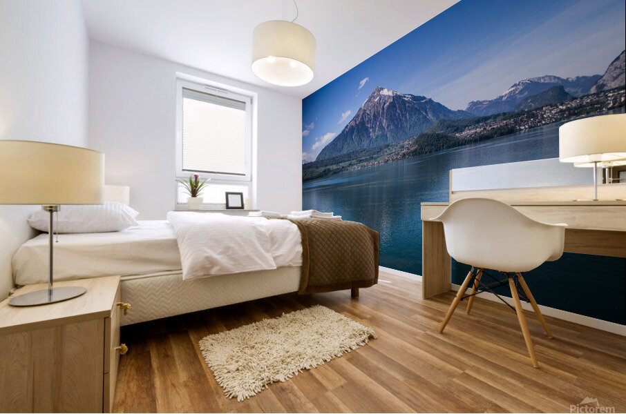 mountain lake Mural print
