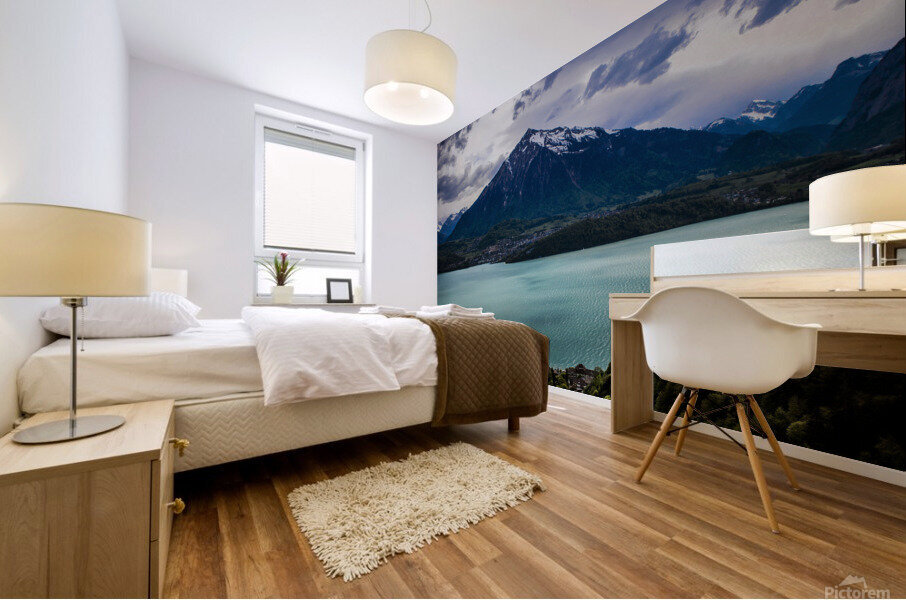 mountain lake Mural print