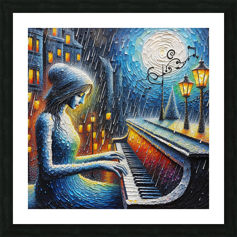The Pianist Picture Frame print