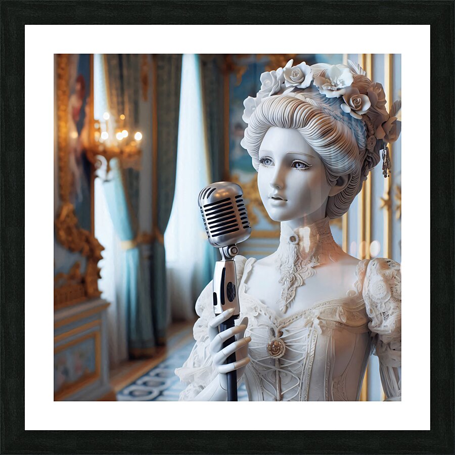 Porcelain singer Picture Frame print