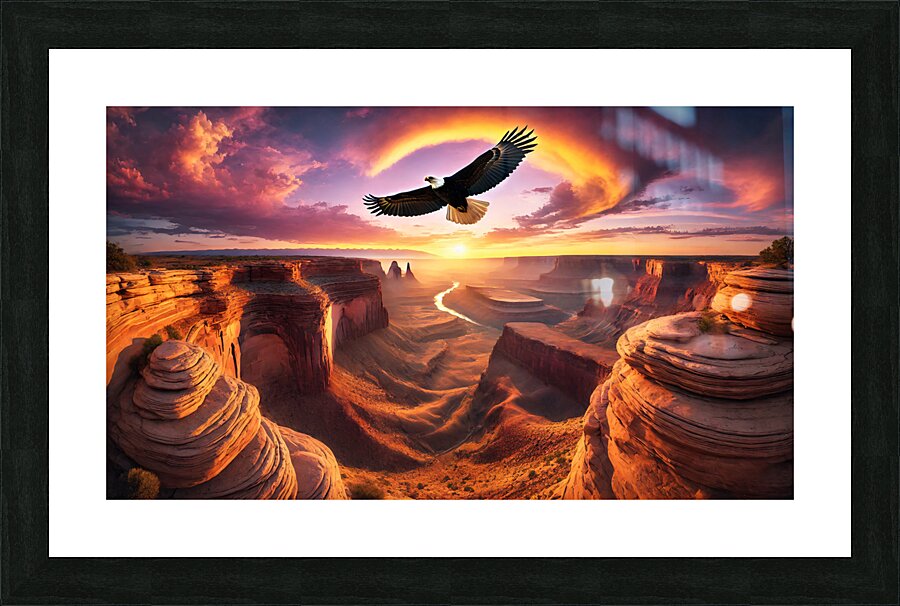 eagle Picture Frame print