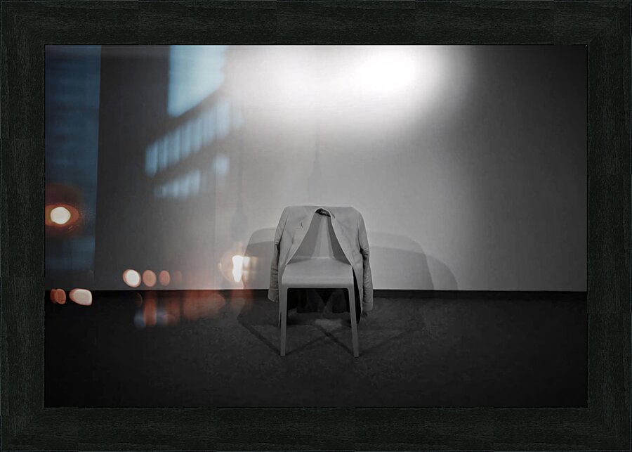 Empty chair Picture Frame print