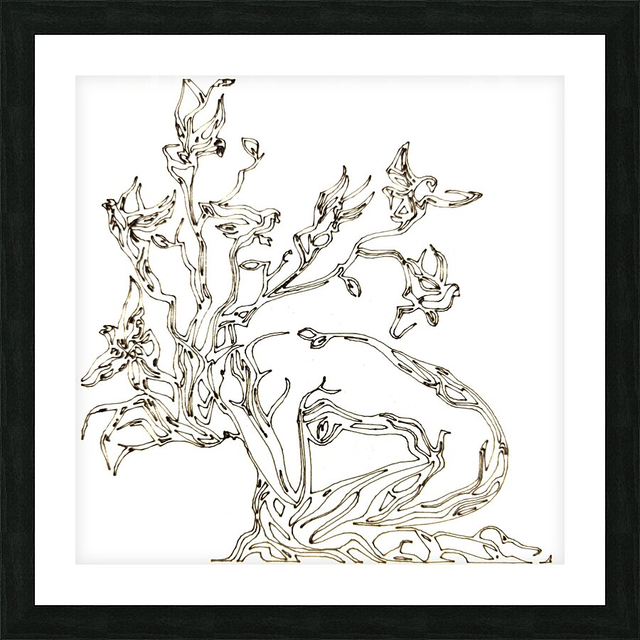 Intertwined Growth Picture Frame print