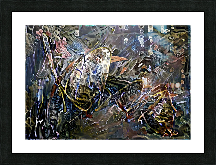 Abstract birds Picture Frame print