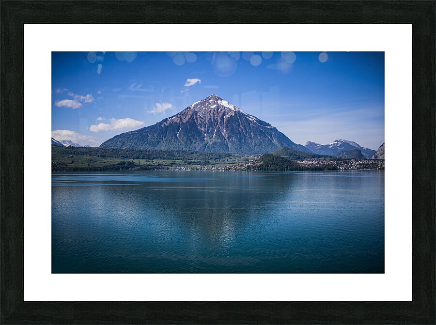 mountain lake Picture Frame print
