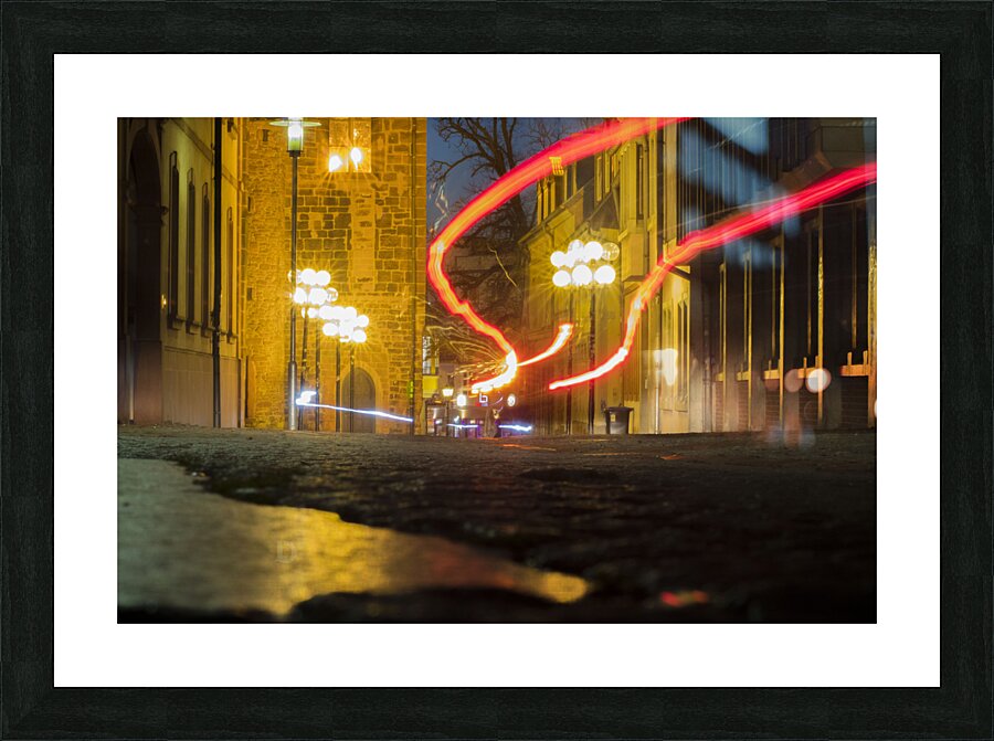 Night city  Picture Frame print
