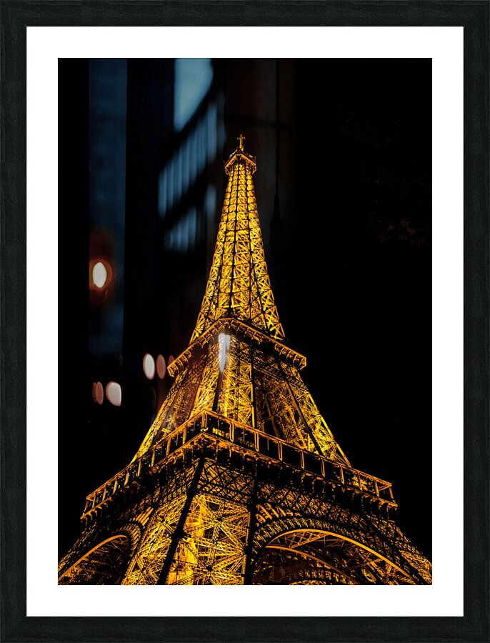 Eiffel Tower at night Picture Frame print