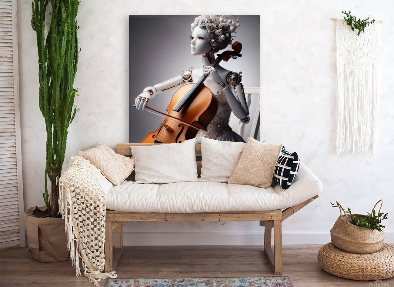 Porcelain cellist   Reproduction