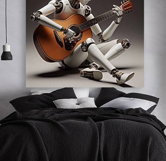Porcelain guitarist by navickas