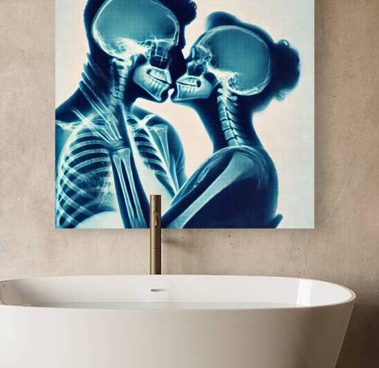Couple kissing X-ray 1.1 by navickas