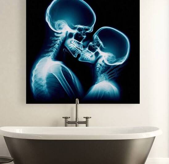 Couple kissing X-ray 1.4 by navickas