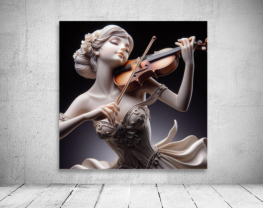 Robot violinist Wall Preview