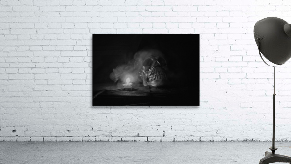 Skull and candle  Wall Preview