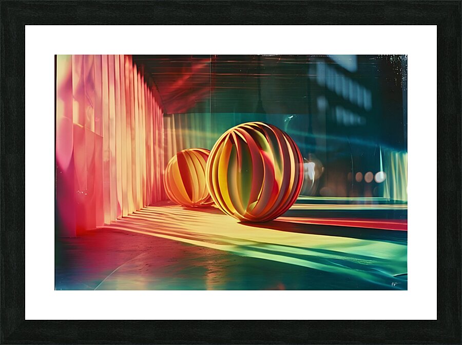 P4D 16   Spheres Picture Frame print
