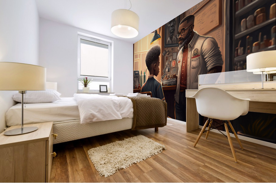 Listen Young Man Mural print