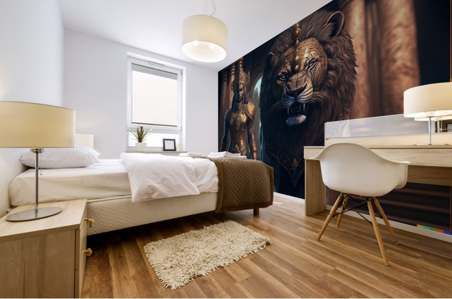  Her Protector Mural print