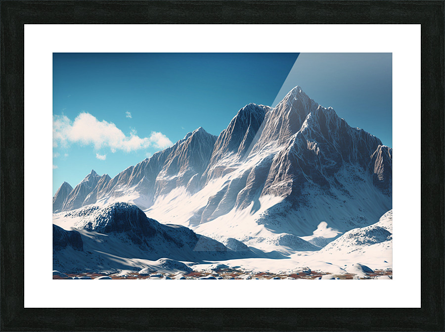 Snow Cap Picture Frame print