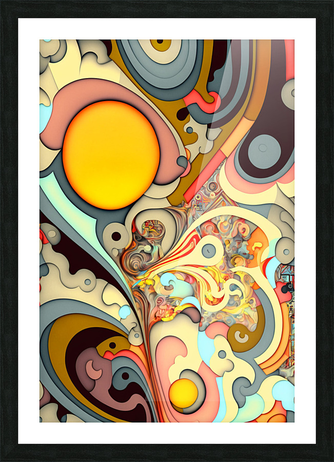 Retro Abstract 2 Picture Frame print