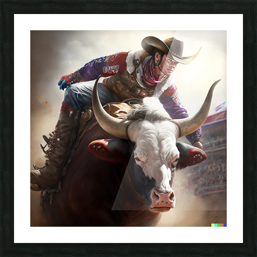 American Bull Picture Frame print