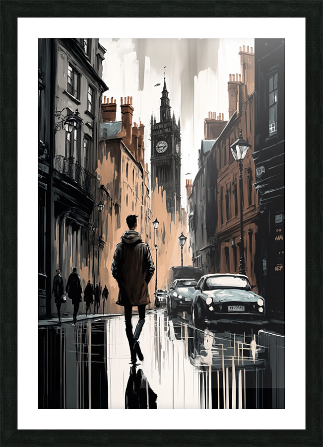 City Street Picture Frame print