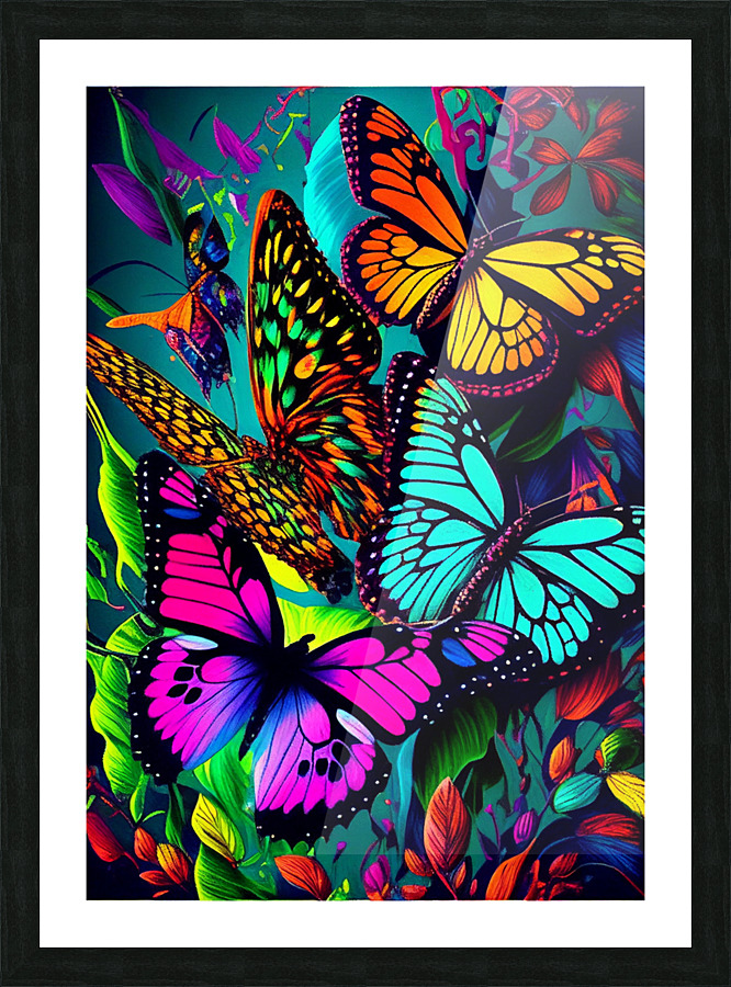 Butterfly Bold Picture Frame print