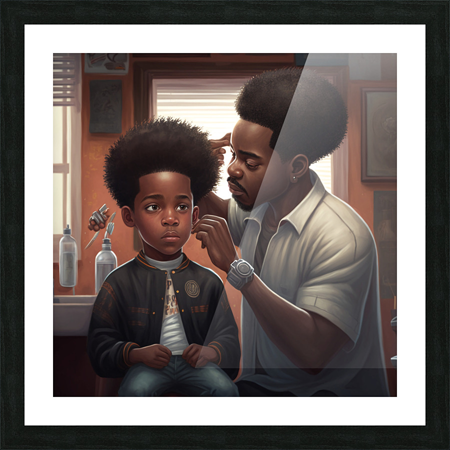 Hightop Fade Picture Frame print