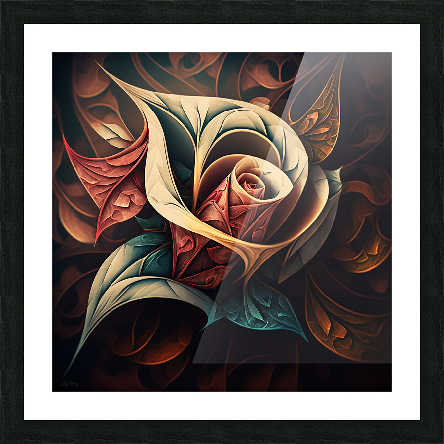Muted Rose Picture Frame print