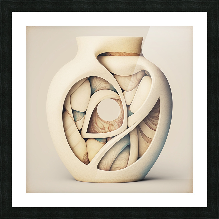 Natural Vase Picture Frame print