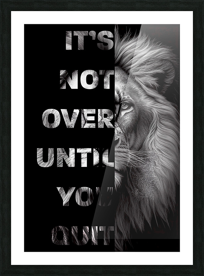 Lion Mayne Picture Frame print