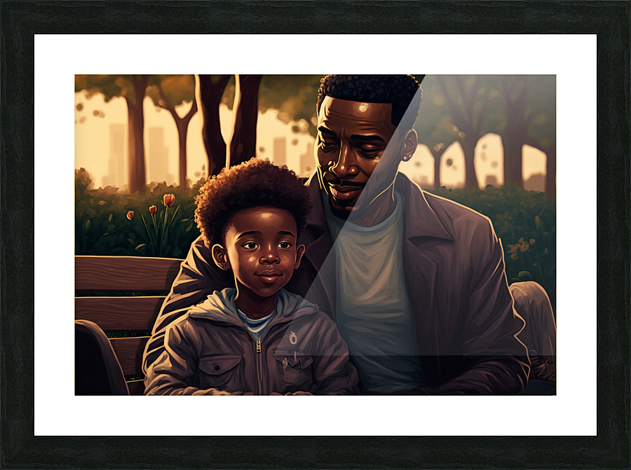 Fathers Time Picture Frame print