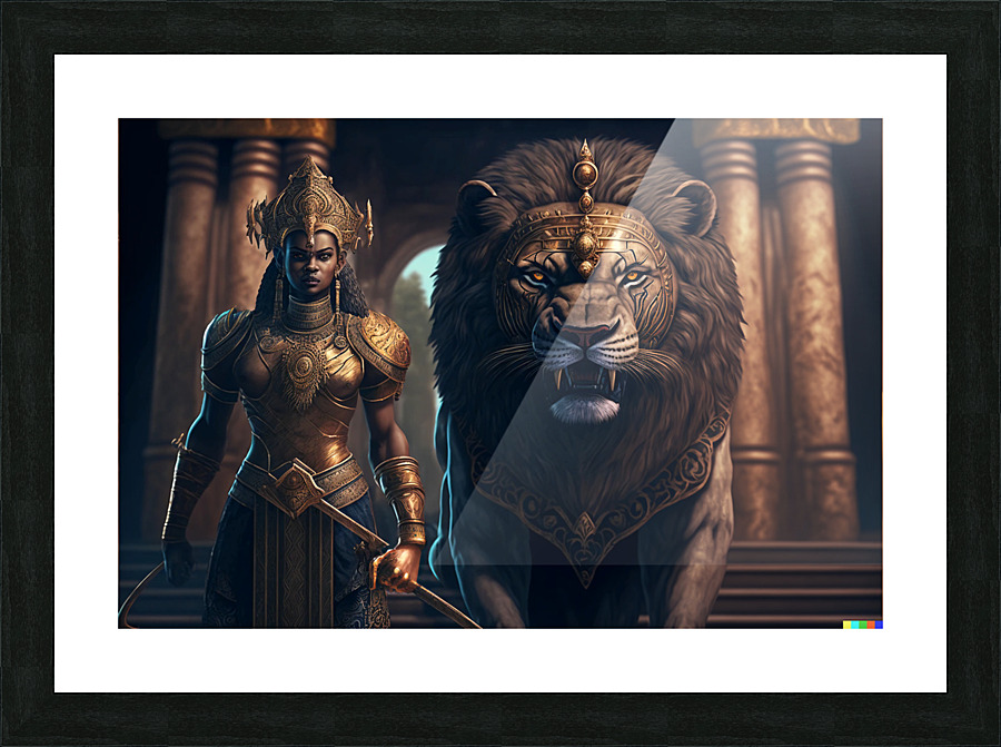  Her Protector Picture Frame print