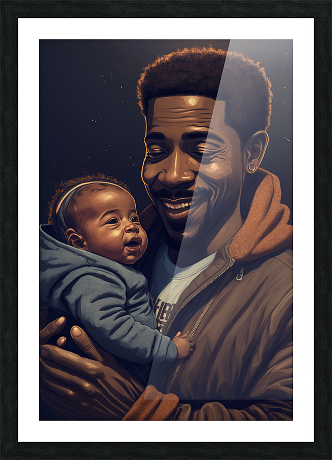 Girl Dad Picture Frame print